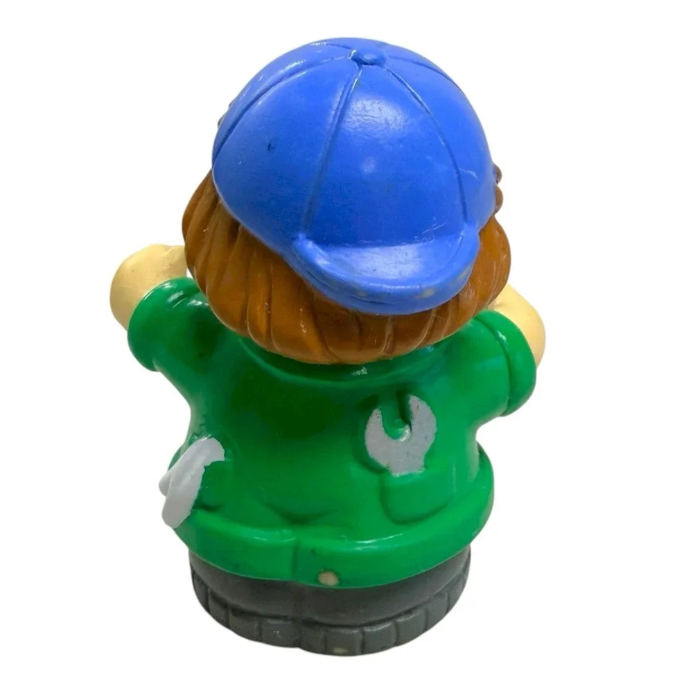 Fisher Price Little People Recycling Truck Toy W/ Figure Sound Singing WORKS!‎